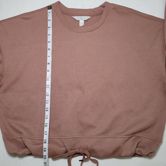 Jules & Leopold Boxy Crewneck Sweatshirt Chocolate Brown Womens Size XL - Picture 7 of 9